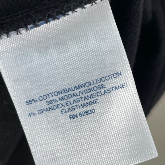 Lands End Womens Plus 1X Black Knotted Waist Dress Cap Sleeve Stretch - Picture 4 of 6